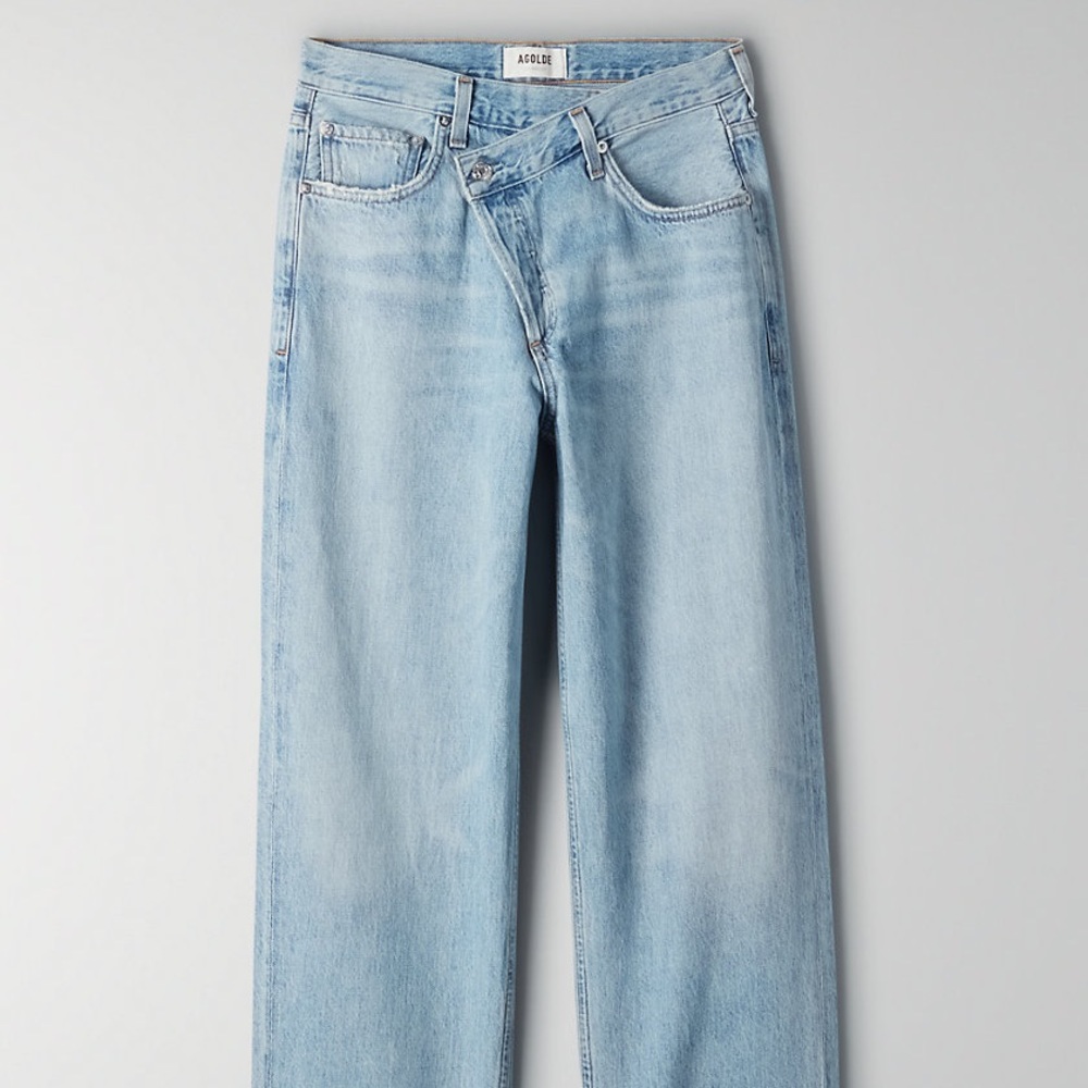 Aritzia Agolde Crisscross jeans